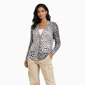 Dolce & Gabbana animal print beige cardigan  size 46